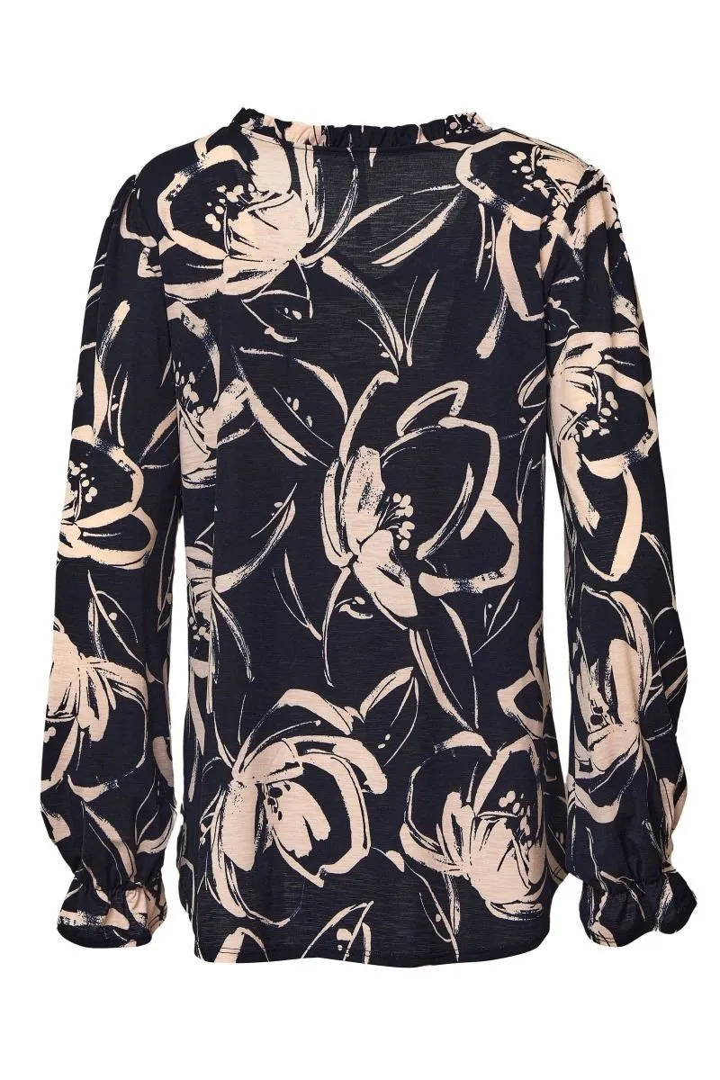 Come Together Top - Navy/Mauve