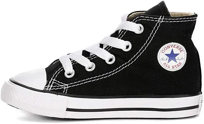 Converse All Star CT Infants Baby Toddlers Canvas Black/White 7j231 (10 M US)