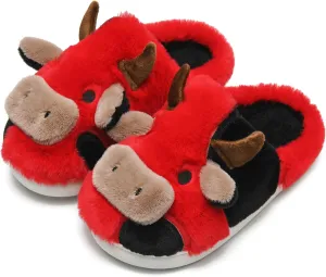 Cow Slippers Toddler Slippers Kids Slippers Boys Girls Soft Non-Slip slippers Memory Foam Toddler House Shoes Kawaii Bedroom Pillow Cloud Slippers for kids