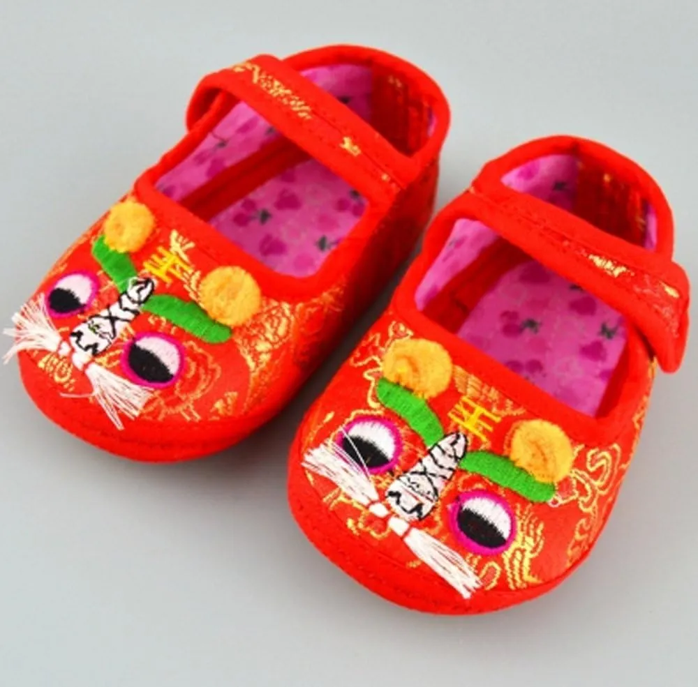 CRB Baby Boy Girl Newborn Infant Chinese New Years Celebration Asian Lion Shoe