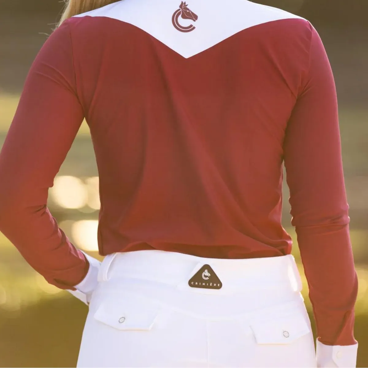 CRINIĒRE Amelie Show Shirt in Merlot - Women's XS