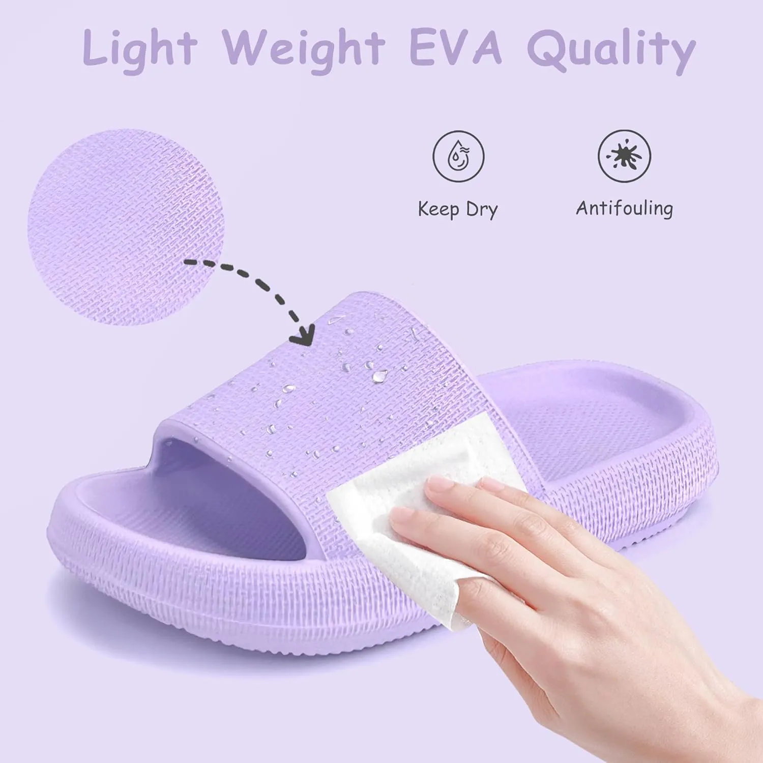 Cubufly Cloud Slides for KidsBoys Girls Shower Slippers Slip on SandalsNon-Slip Open Toe Pillow Slippers SandalsQuick Drying Summer Beach Pool Shoes