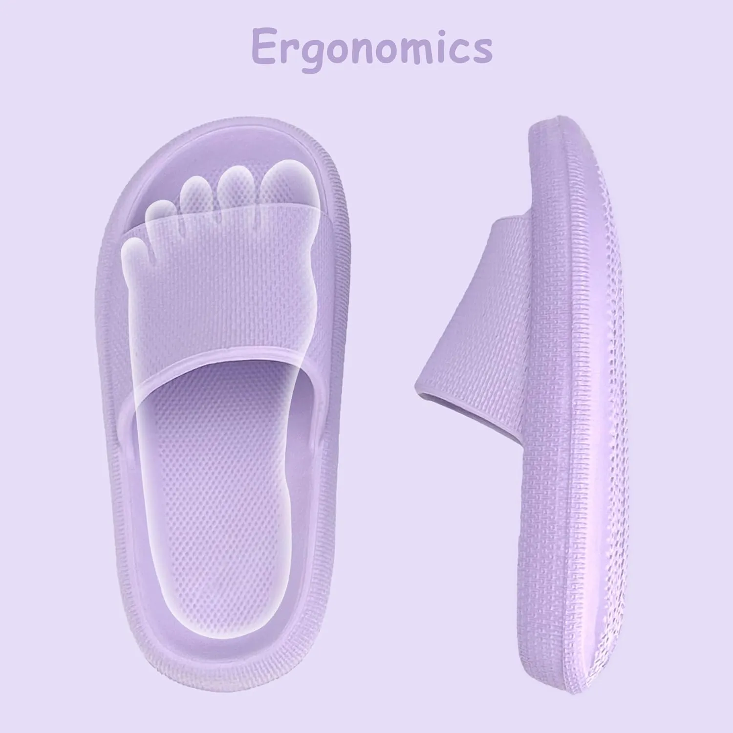 Cubufly Cloud Slides for KidsBoys Girls Shower Slippers Slip on SandalsNon-Slip Open Toe Pillow Slippers SandalsQuick Drying Summer Beach Pool Shoes