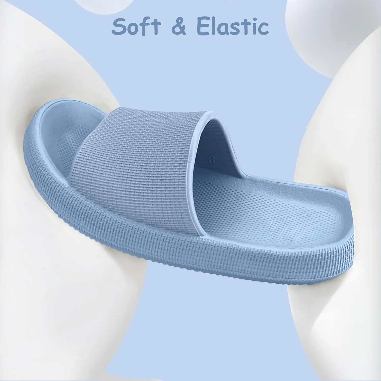 Cubufly Cloud Slides for KidsBoys Girls Shower Slippers Slip on SandalsNon-Slip Open Toe Pillow Slippers SandalsQuick Drying Summer Beach Pool Shoes