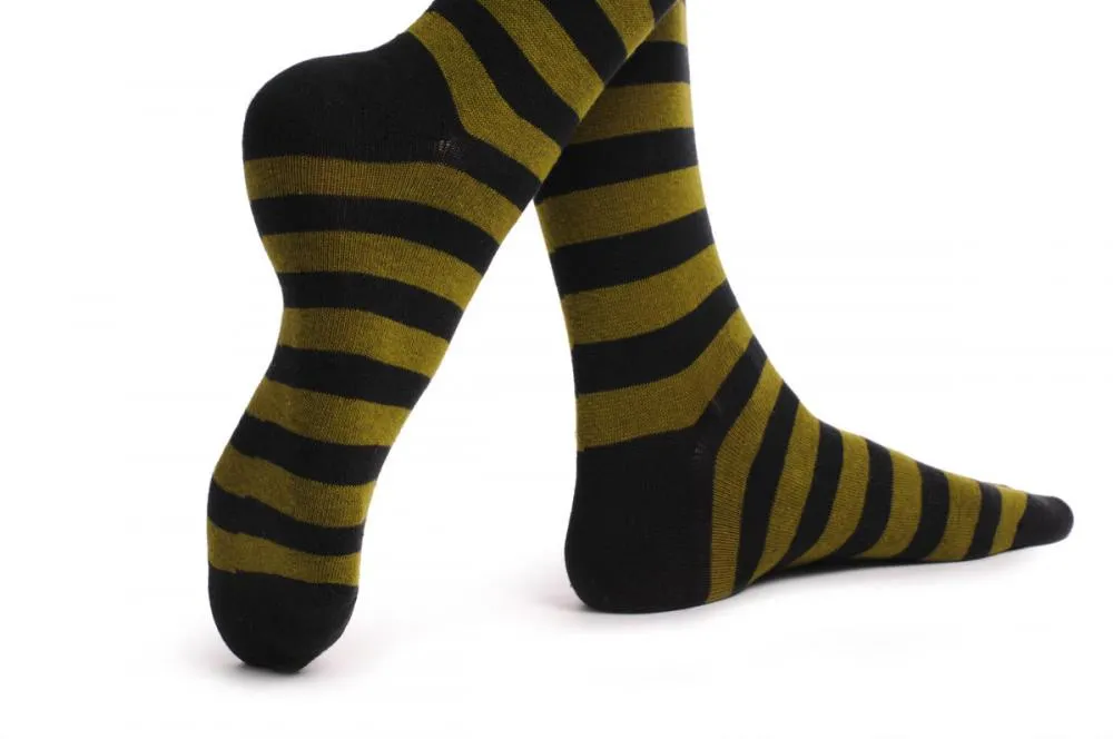 Dark Green & Black Horizontal Stripes