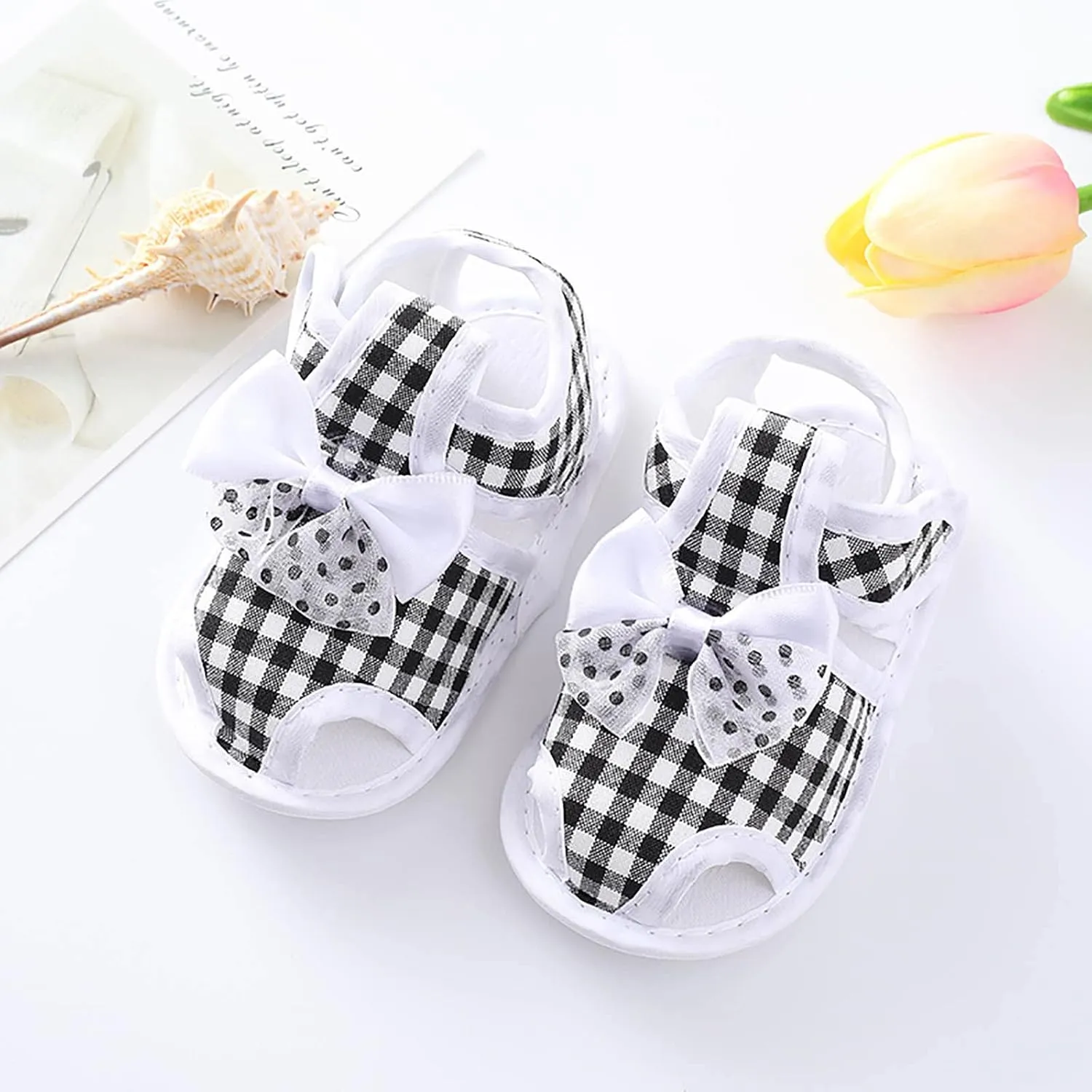 EnJoCho Children Sneakers Baby Girls Boys Non-Slip Soft Sole Toddler Shoes Infant Toddler First Walkers Shoes Princess