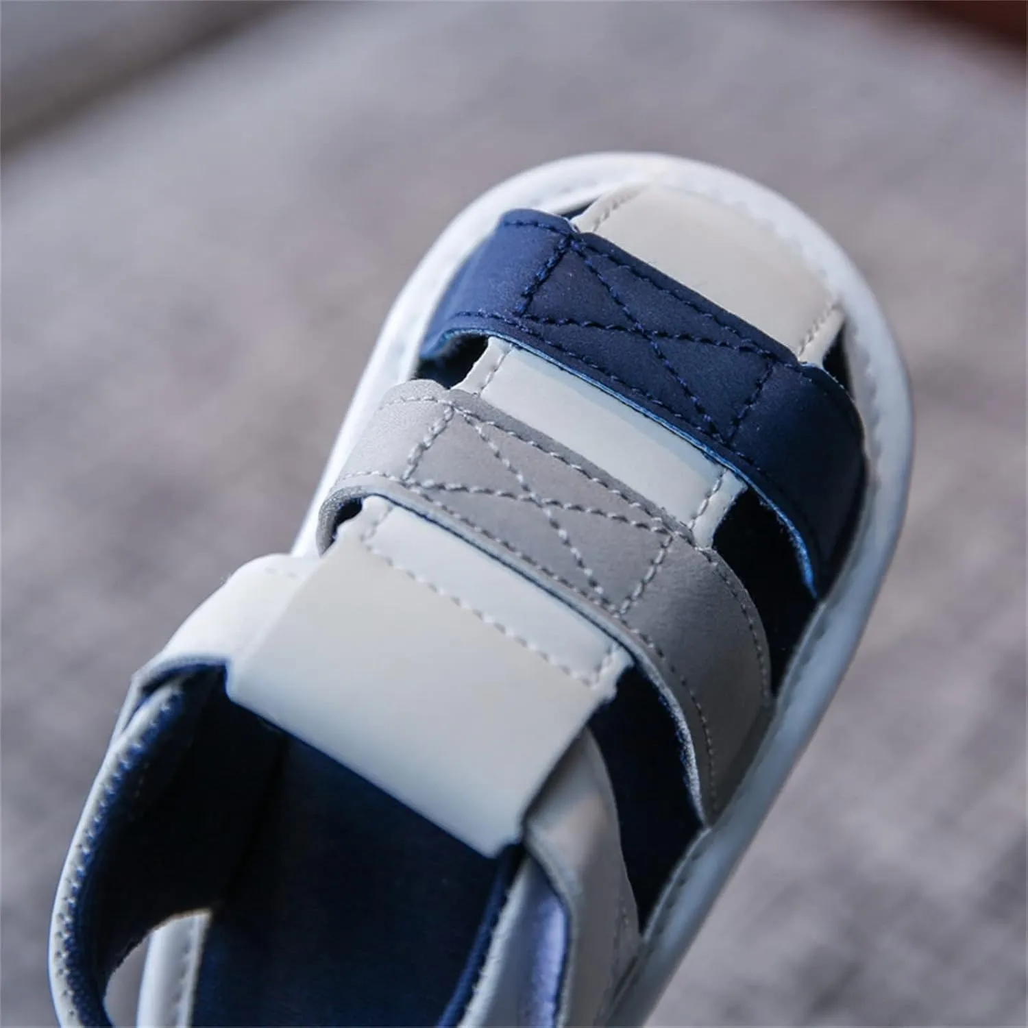 EnJoCho Spring and Summer Children Sandals Toddler Shoes Soft Sole Cute Lightweight Infant Booties 0-15 Months (Blue, 0Months)
