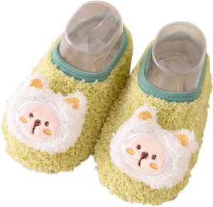 EnJoCho Toddler Wedding Shoes Toddler Shoes Boys Girls Baby Shoes Soft Sole Slip On Shoes Animal Decorate Toddler Shoes (Green, 18-24 Months)