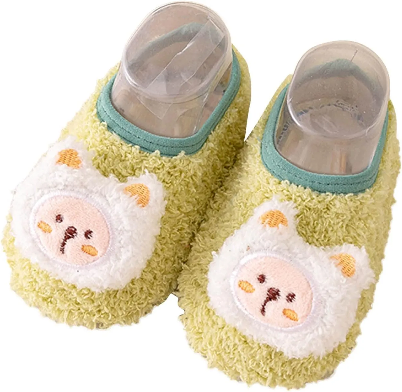 EnJoCho Toddler Wedding Shoes Toddler Shoes Boys Girls Baby Shoes Soft Sole Slip On Shoes Animal Decorate Toddler Shoes (Green, 18-24 Months)