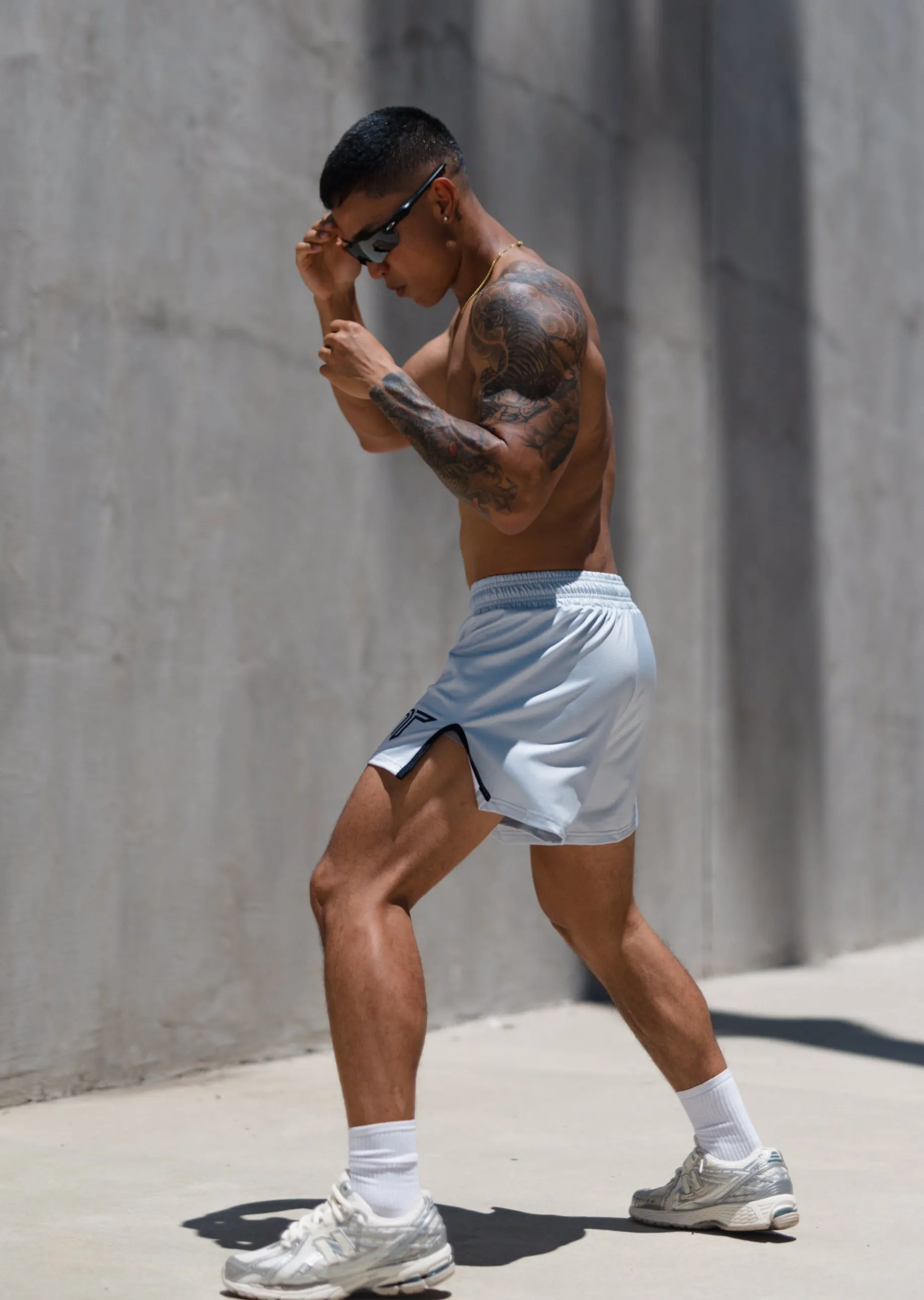 Essential Fight Shorts (5"&7“ Inseam) - Silver