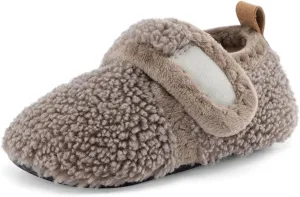 ESTAMICO Toddler Slippers for Girls Boys Warm House Slipper Kids Non Slip Indoor Shoes