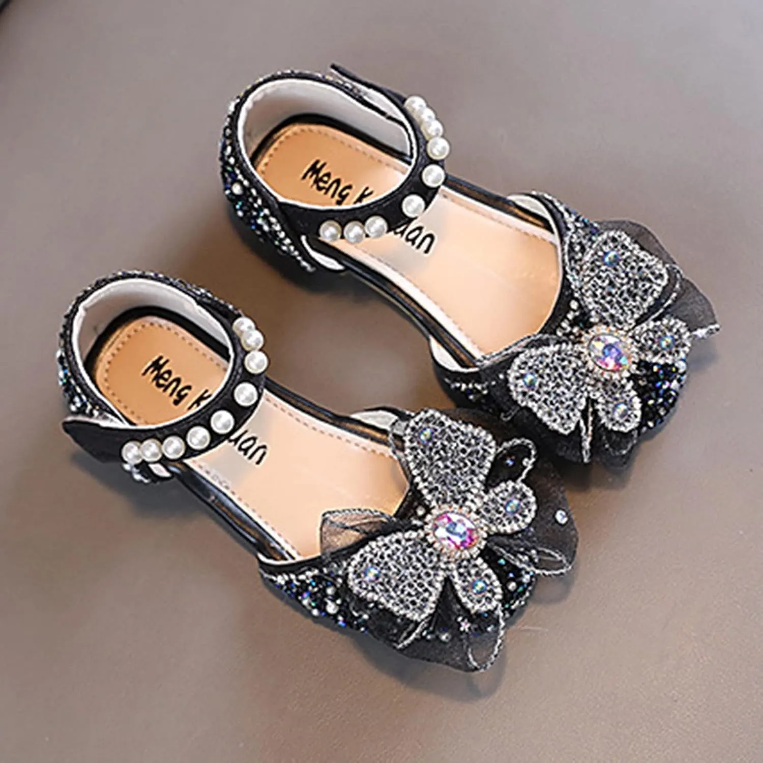 Fashion Leather Shoes Dance Performance Shoes Autumn Toddler and Girls Casual Shoes Thick Sole Youth Shoes High Tops