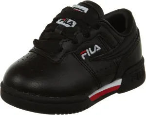 Fila Baby's Original Fitness Shoes Black/Fila Red/White 5