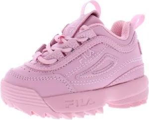 Fila Disruptor II Premium Infant/Toddler Girls' Pink Sneakers Size 5 US