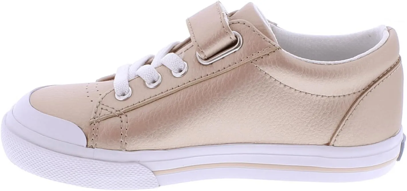 FOOTMATES Reese Leather Shoes for Boys and Girls with Custom-Fit Insoles, Slip-Resistant Rubber Outsole, and Breathable Lining - for Infants, Toddlers, and Little Kids