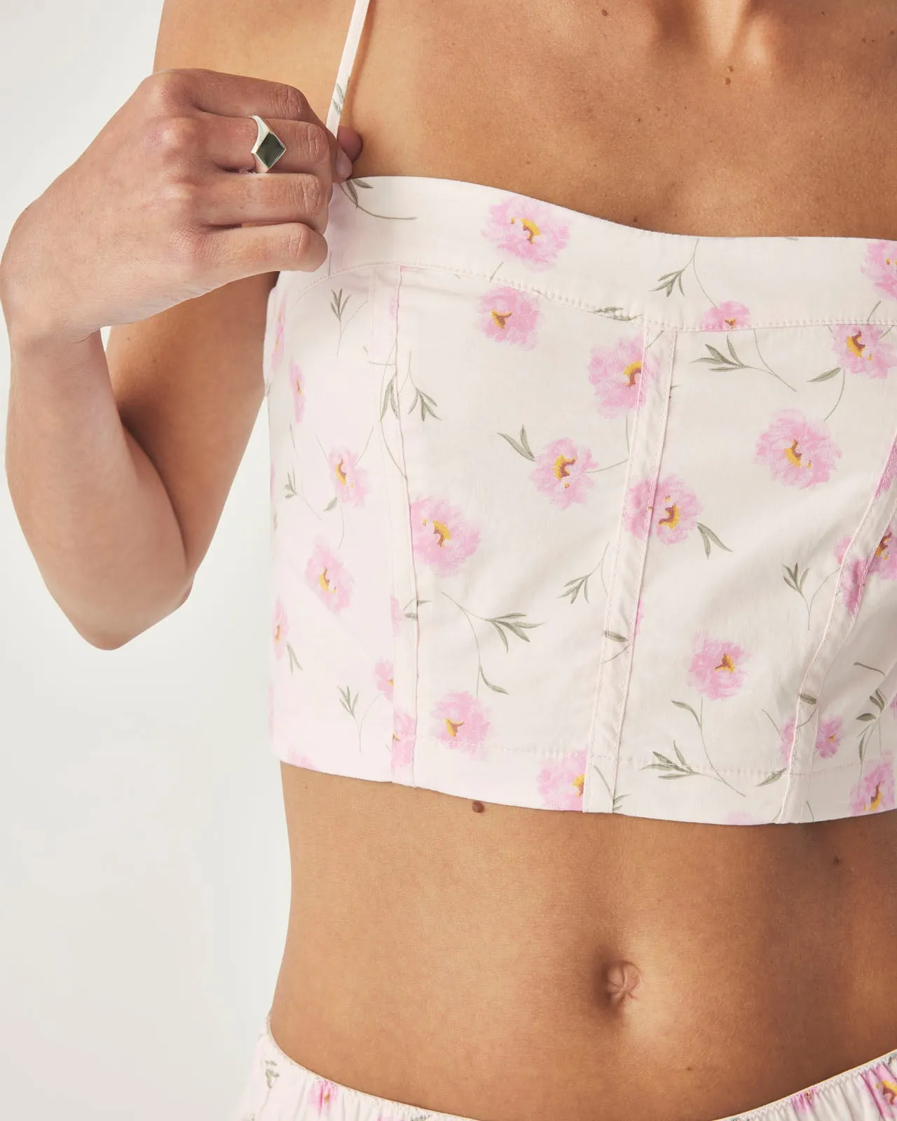 Garden Party Corset Tank Top