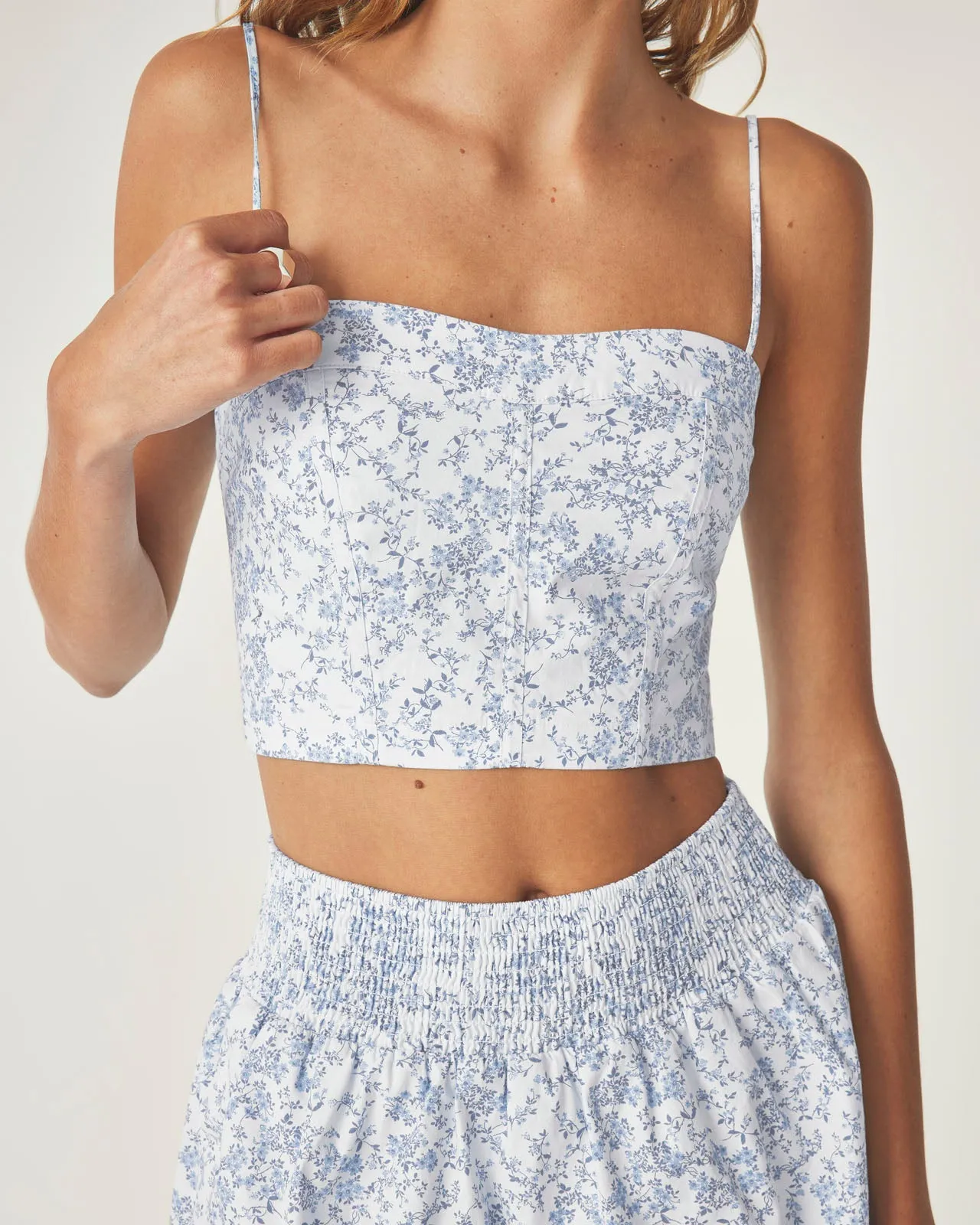 Garden Party Corset Tank Top