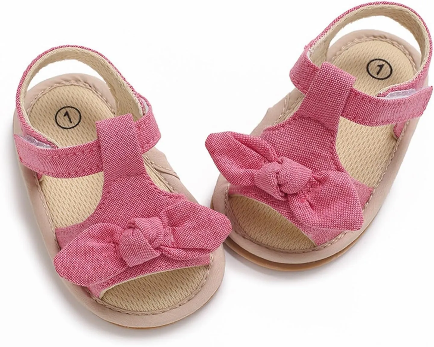 girl sandal size 2 Ruffle Bowknot Premium Soft Sole Anti Slip Open Toe Breathable Summer Outdoor Flat Shoes For Summer