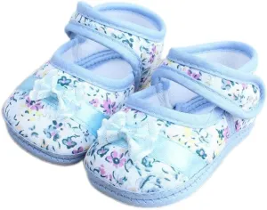 Girl Toddler Baby Casual Soft Shoes Bowknot Sole Baby Strap On Non-Slip Baby Toddler Single Shoes Bow Square Mouth Shoes