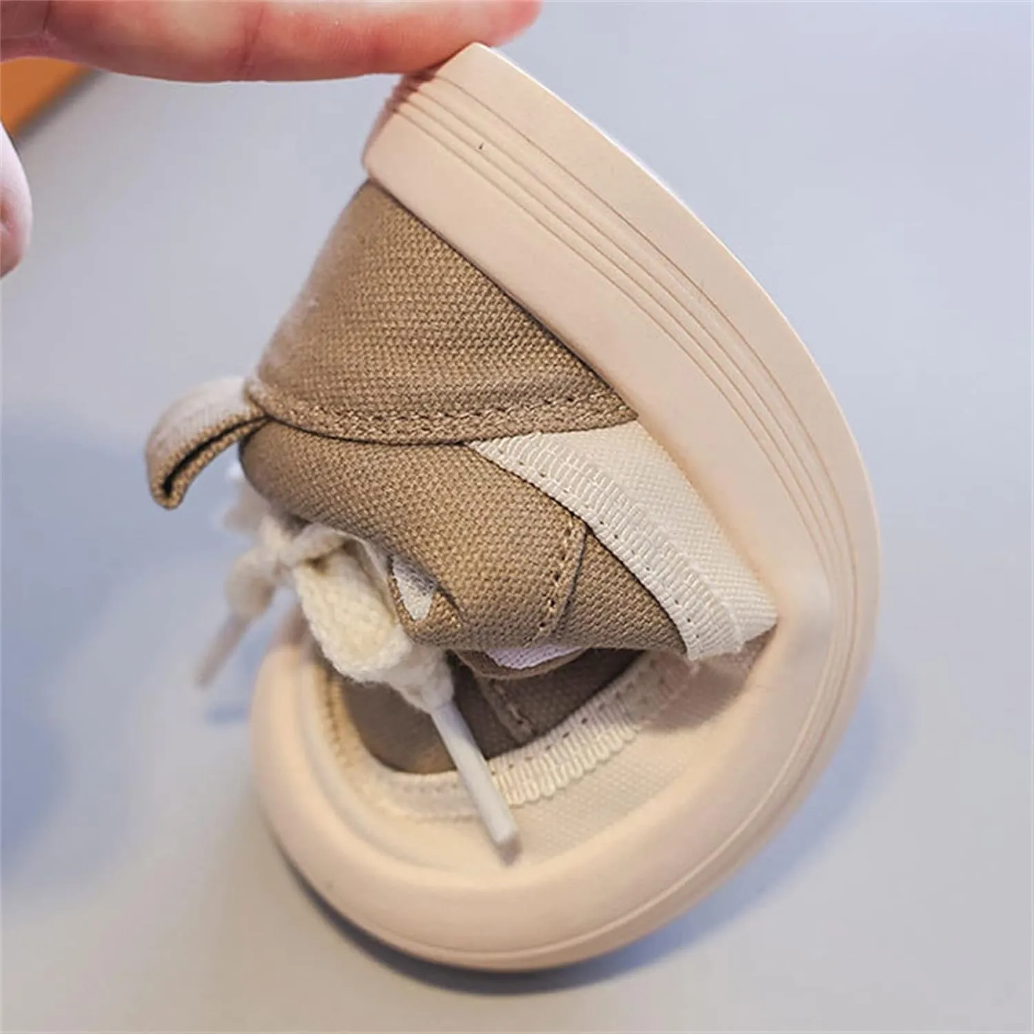 Girls Athletic Shoes Unisex Baby Boy Girl Low Top Canvas Sneaker Soft Sole Infant Lace up Shoe Toddler Slip-On Cute