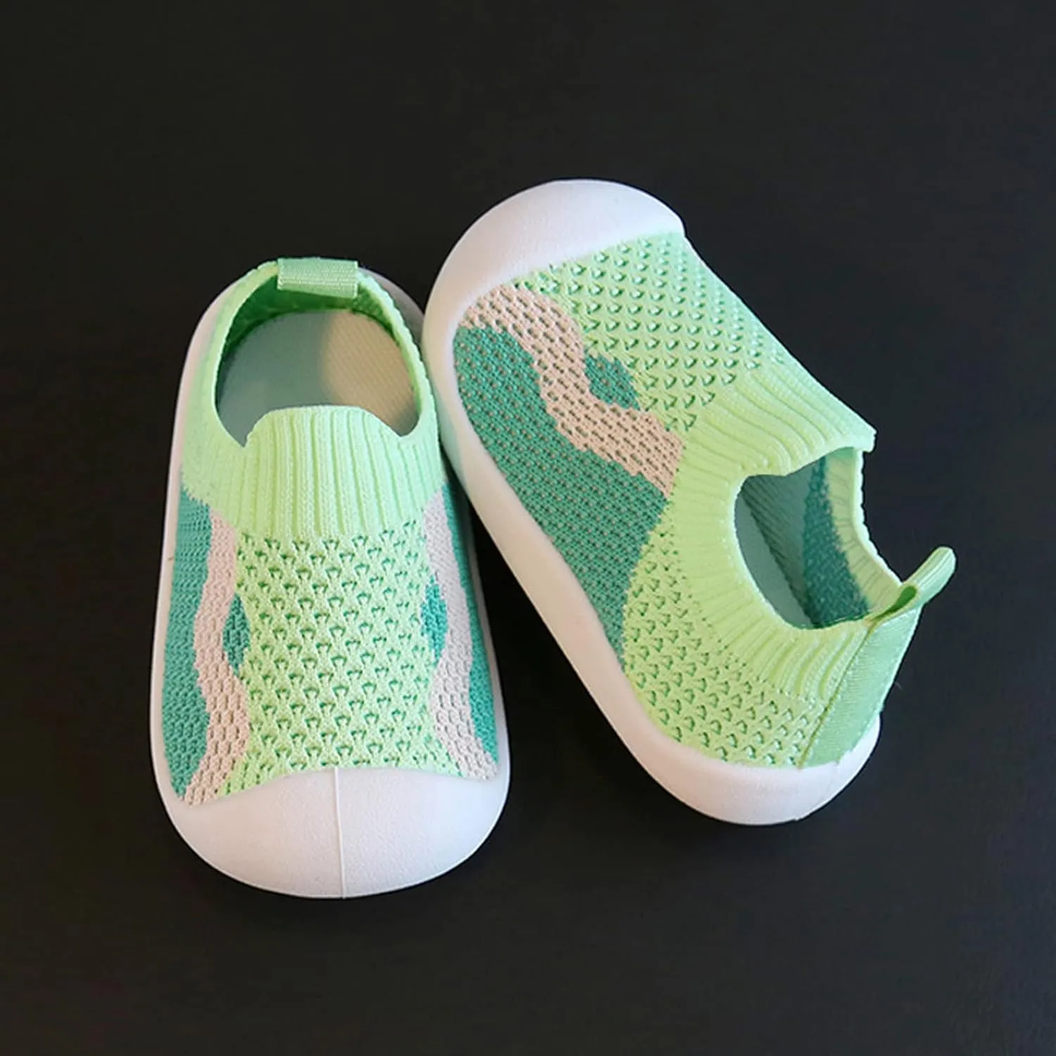 Girls Boys Kids Leisure Shoes Mesh Soft Bottom Breathable Slip On Sport Shoes Socks Shoes Shoes Boys