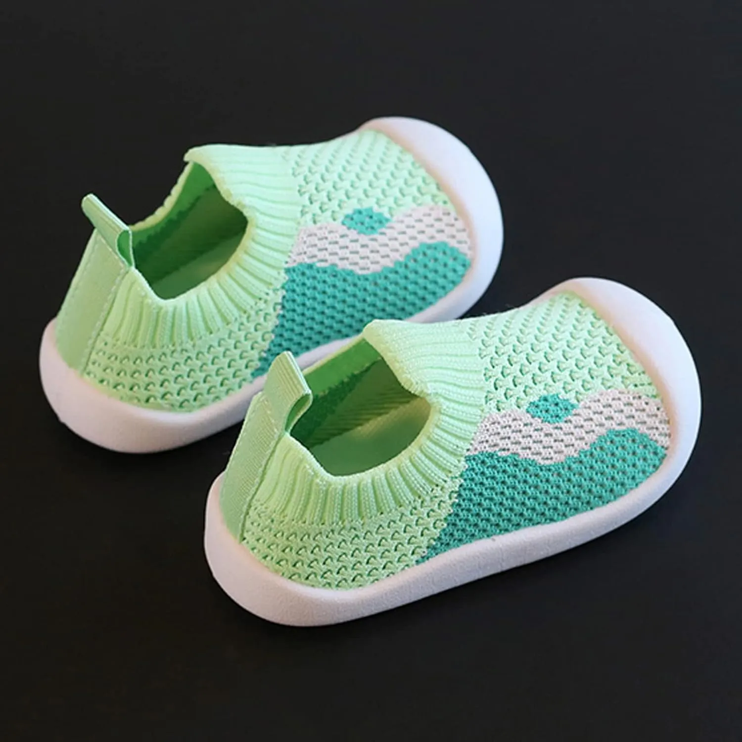 Girls Boys Kids Leisure Shoes Mesh Soft Bottom Breathable Slip On Sport Shoes Socks Shoes Shoes Boys