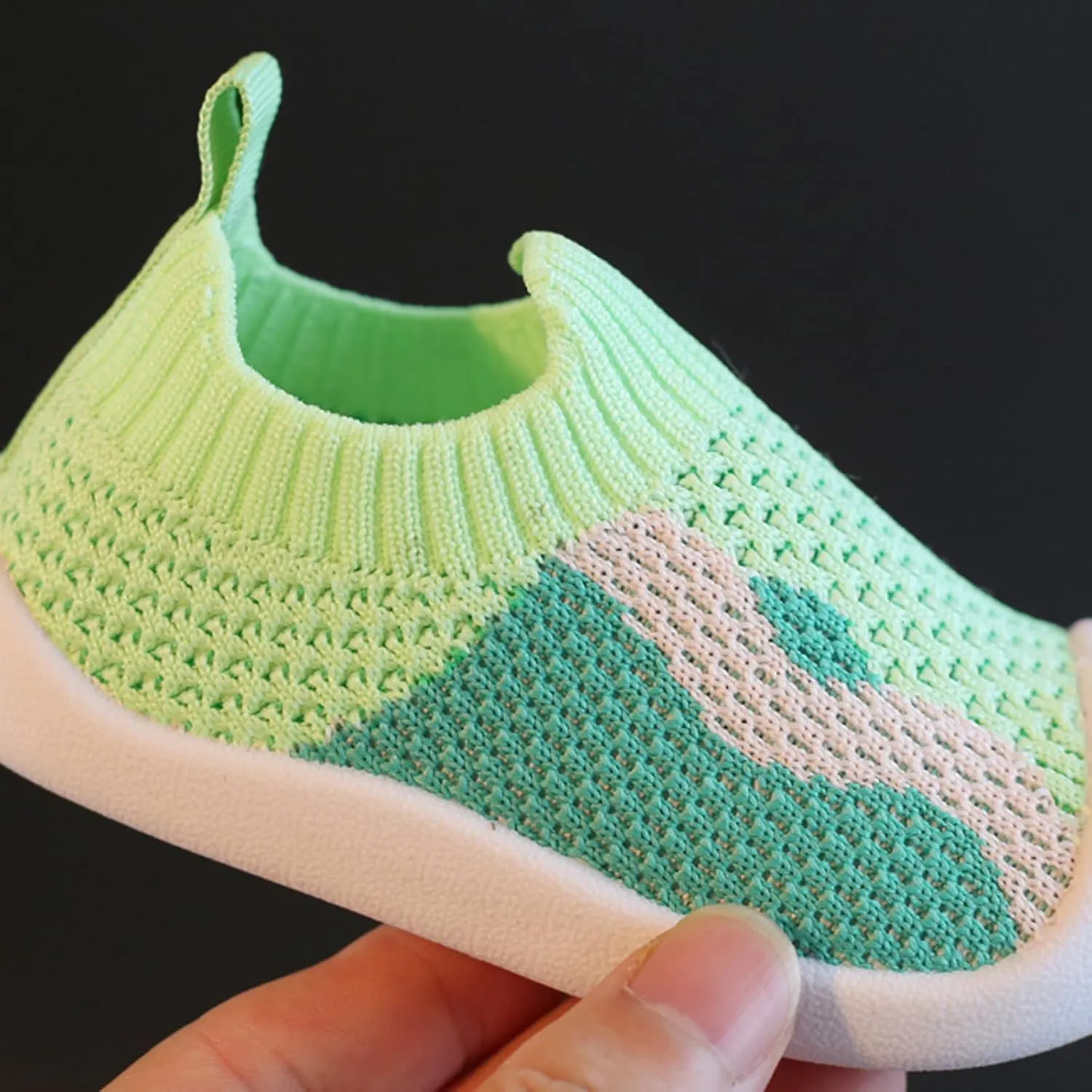 Girls Boys Kids Leisure Shoes Mesh Soft Bottom Breathable Slip On Sport Shoes Socks Shoes Shoes Boys