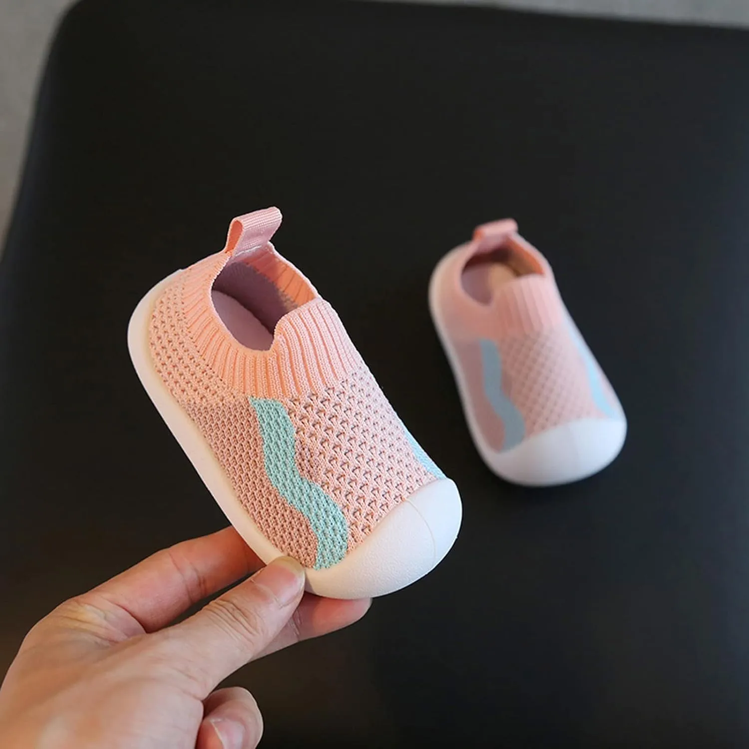 Girls Boys Kids Leisure Shoes Mesh Soft Bottom Breathable Slip On Sport Shoes Socks Shoes Shoes Boys