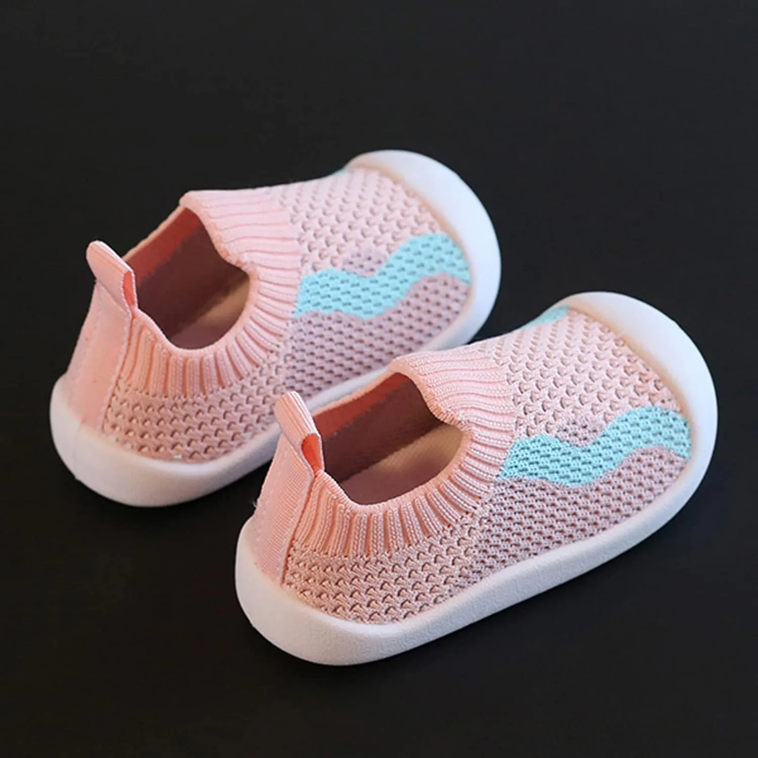 Girls Boys Kids Leisure Shoes Mesh Soft Bottom Breathable Slip On Sport Shoes Socks Shoes Shoes Boys