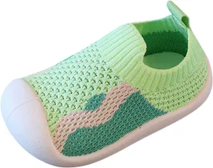 Girls Boys Kids Leisure Shoes Mesh Soft Bottom Breathable Slip On Sport Shoes Socks Shoes Shoes Boys