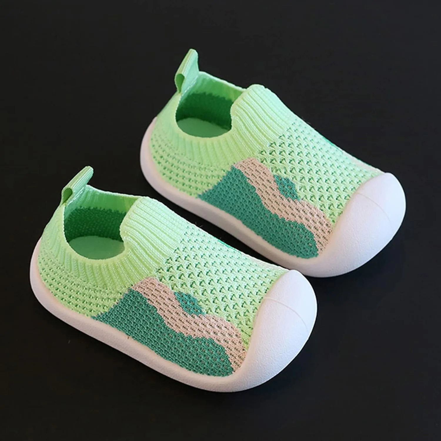 Girls Boys Kids Leisure Shoes Mesh Soft Bottom Breathable Slip On Sport Shoes Socks Shoes Shoes Boys