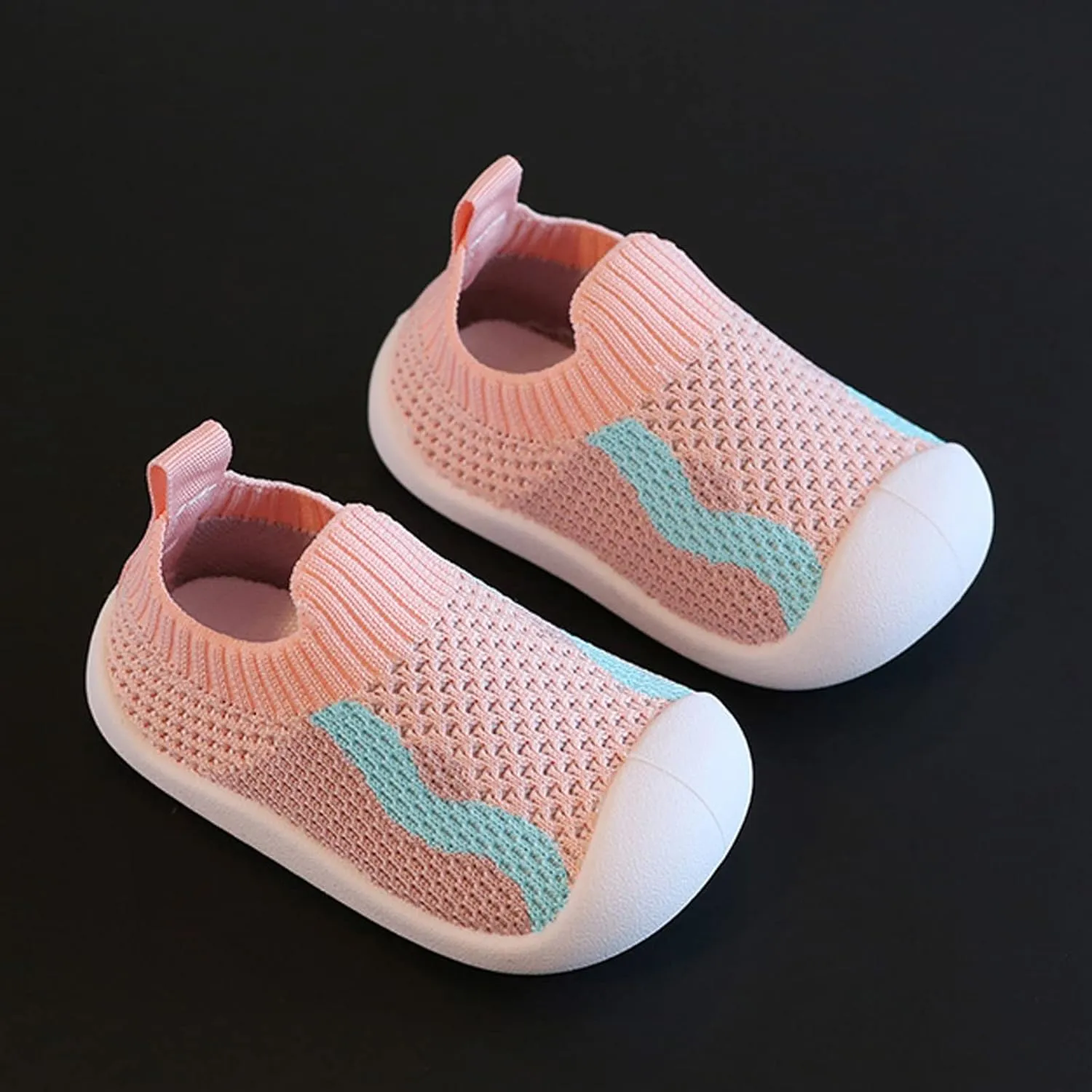 Girls Boys Kids Leisure Shoes Mesh Soft Bottom Breathable Slip On Sport Shoes Socks Shoes Shoes Boys
