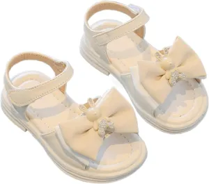 Girls' Fashion Princess Sandals Summer Korean Edition Baby Soft Sole Cute Bow Beach Shoes Sandals for Kids Girls