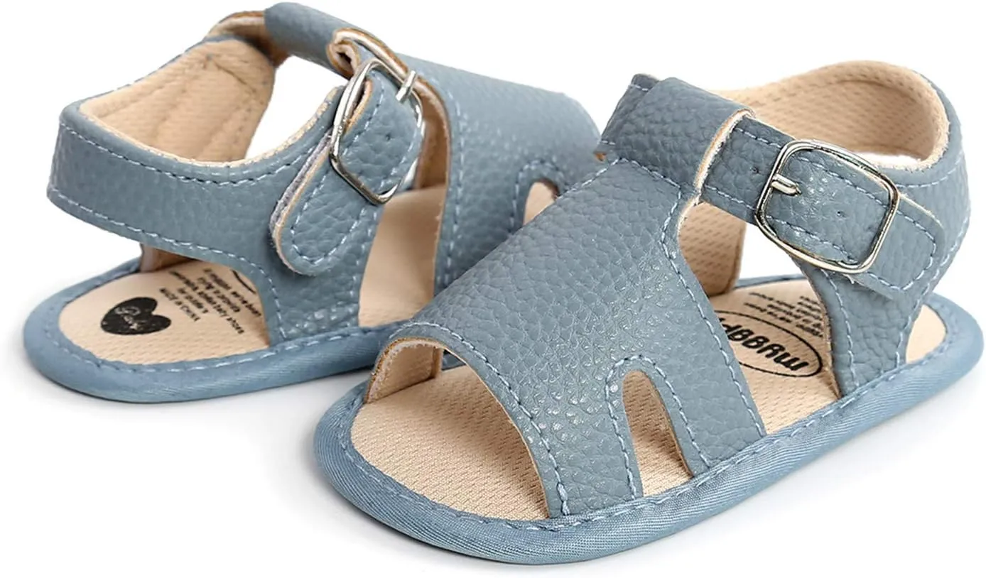 Girls Flat Baby Shoes Sole Boys Prewalker Sandals Soft Walking Rubber Non-Slip Baby Shoes Water Sandals for Girls
