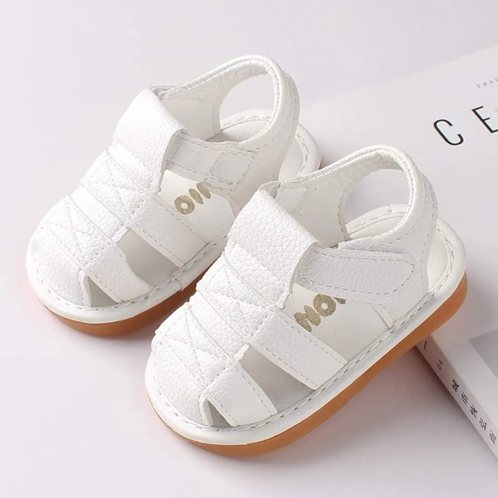 Girls Sandals Shoes Roman First Shoes Sole Soft Baby Boys Baby Shoes Kids Shoes Size 4