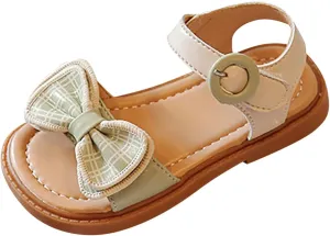 Girls' Sandals Summer Children's Soft Sole Shoes Fashion Girls' Bow Princess Shoes Baby Beach Shoes Girl Sandals Size 13