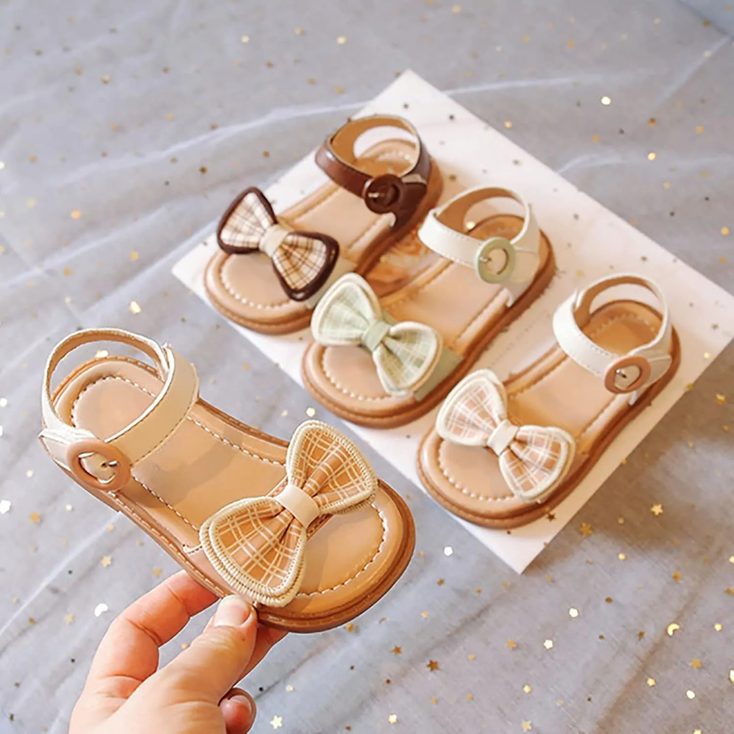 Girls' Sandals Summer Children's Soft Sole Shoes Fashion Girls' Bow Princess Shoes Baby Beach Shoes Girl Sandals Size 13