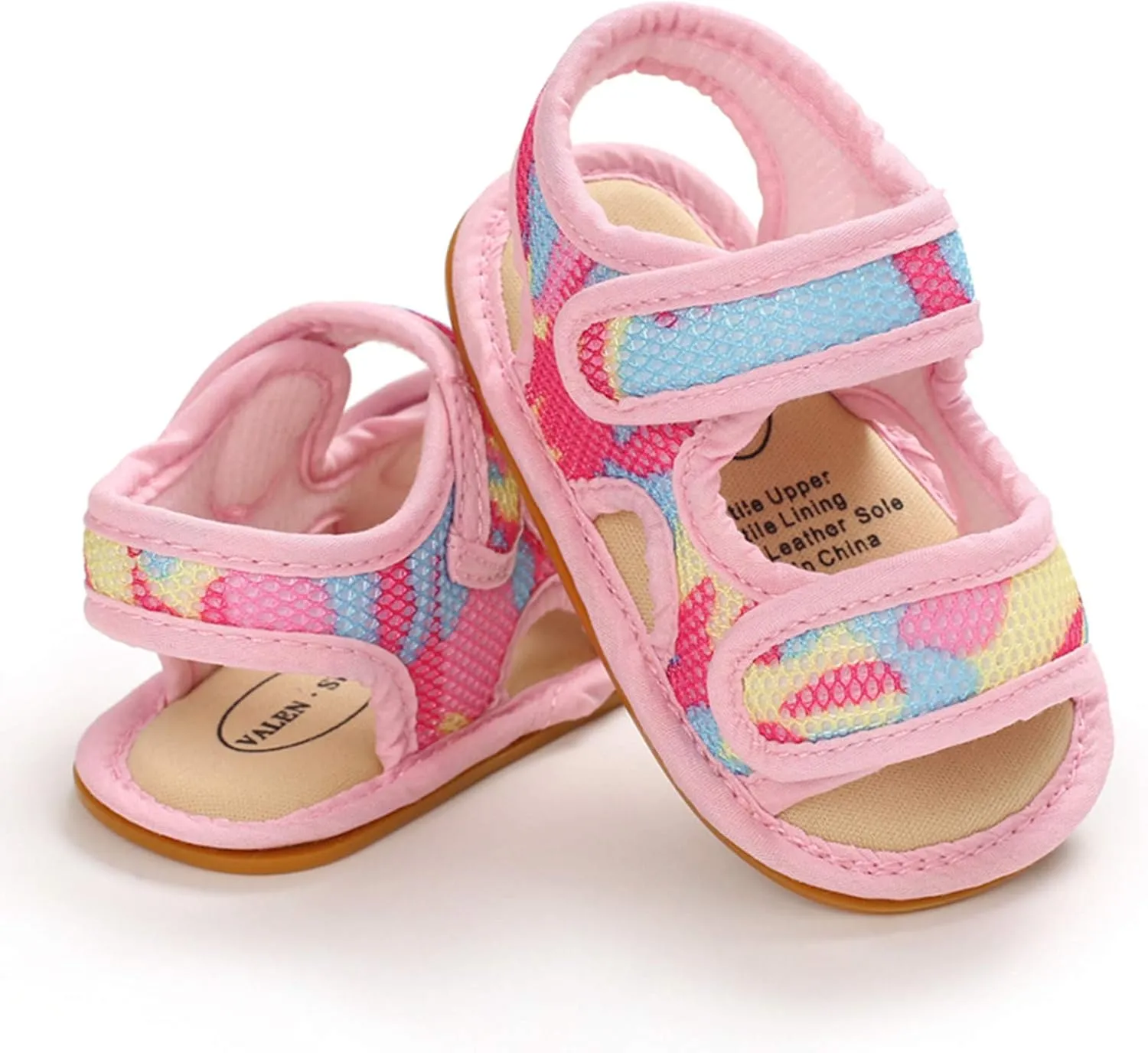 Girls Shoes Boys Baby Flat Rubber Walking Sole Prewalker Sandals Soft Non-Slip Baby Shoes Size 4 Toddler Girl Sandals