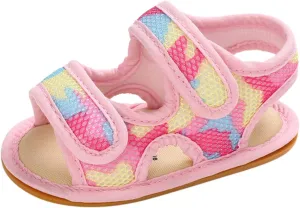 Girls Shoes Boys Baby Flat Rubber Walking Sole Prewalker Sandals Soft Non-Slip Baby Shoes Size 4 Toddler Girl Sandals