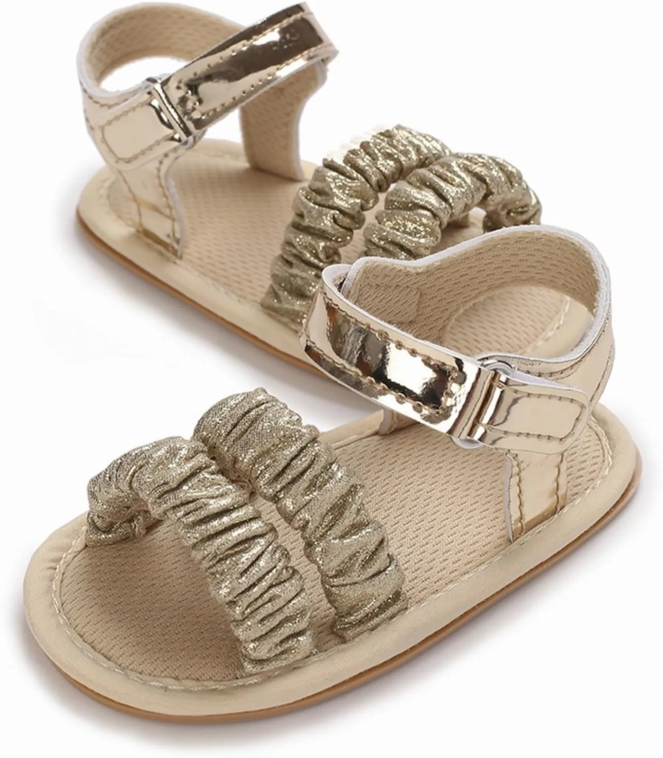 girls size 1 sandal Ruffle Bowknot Premium Soft Sole Open Toe Breathable Summer Outdoor Shoes Baby Sandals 0 12 Months