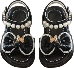 girls toddler sandal For Children Wearing Beach Shoes Pearl Soft Sole