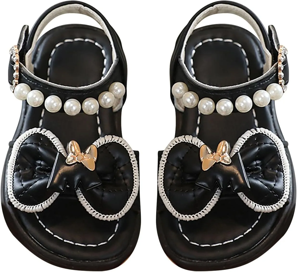 girls toddler sandal For Children Wearing Beach Shoes Pearl Soft Sole