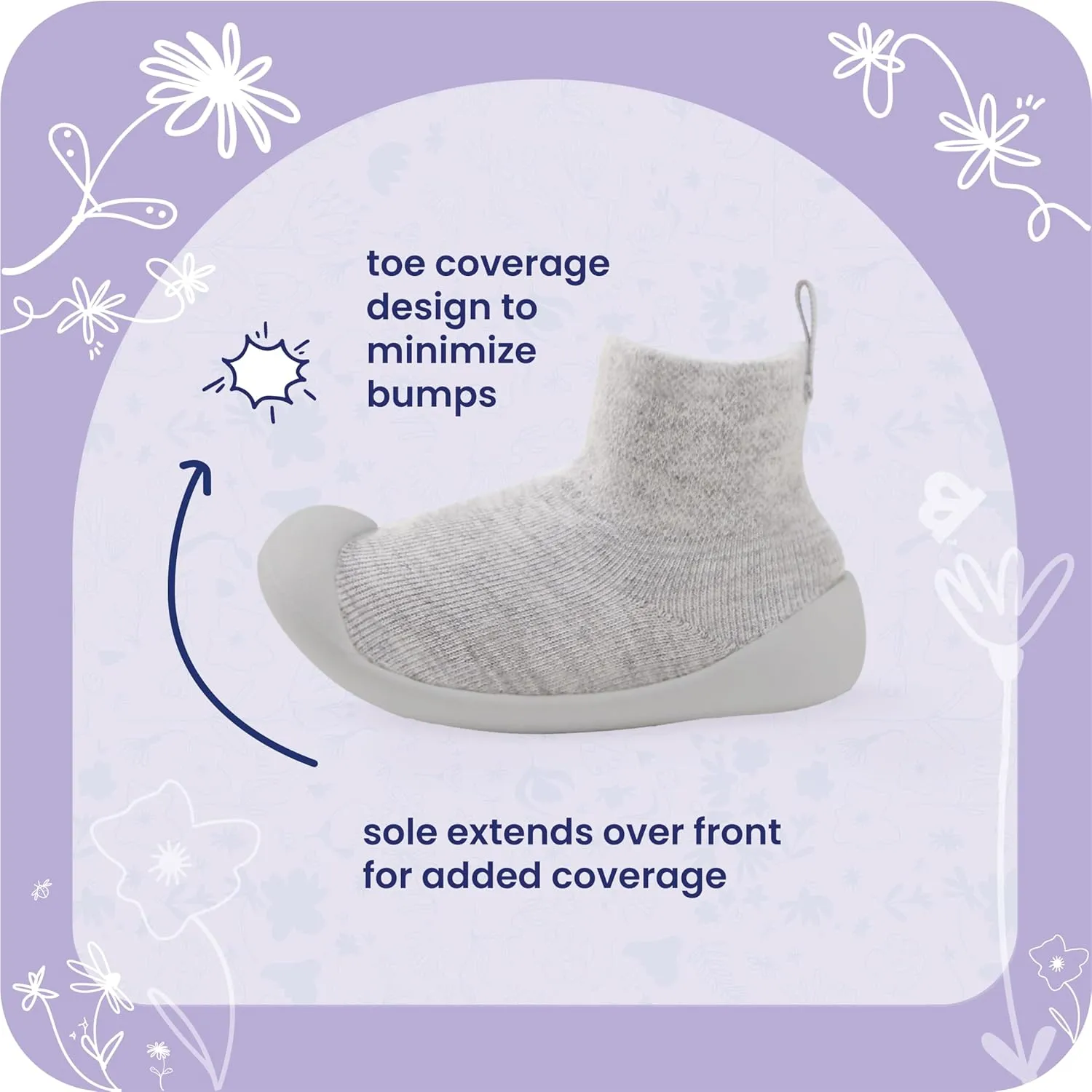 Goldbug The Denver Non-Slip Sock Shoes for Early Walkers with Natural Foot Development