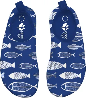 Green Sprouts Baby Toddler Water Socks - Blue Fish - Size 7