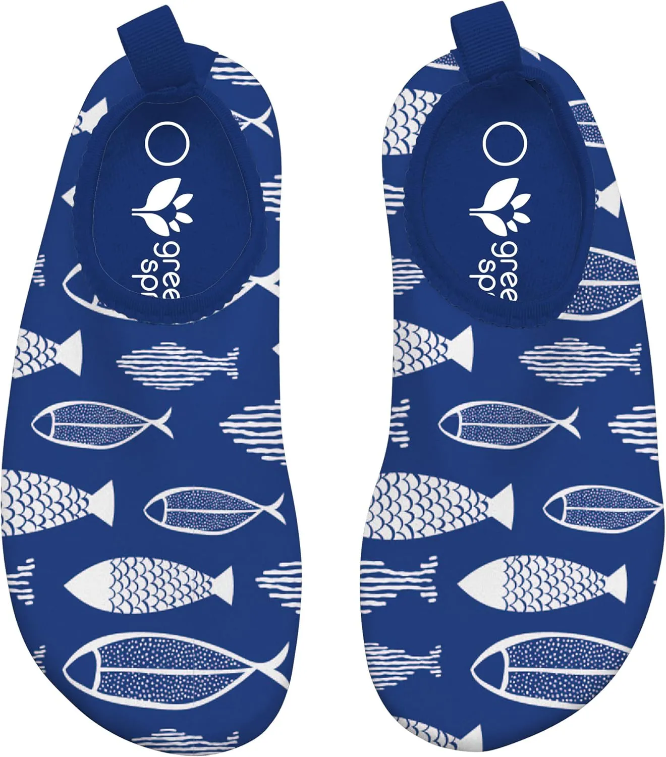 Green Sprouts Baby Toddler Water Socks - Blue Fish - Size 8
