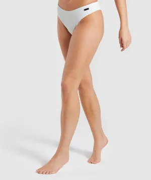 Gymshark Essence Bikini Bottoms - Light Grey