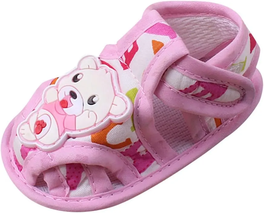 HHmei Baby Girl Boy Soft Sole Cartoon Anti-slip Casual Shoes Toddler Sandals