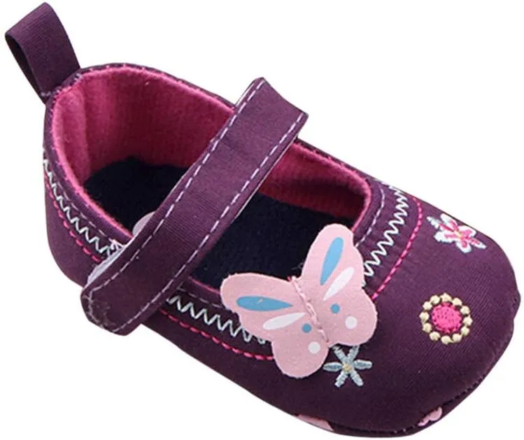 HHmei fashion baby shoes butterfly soft sole toddler embroidered (11/12/13cm)