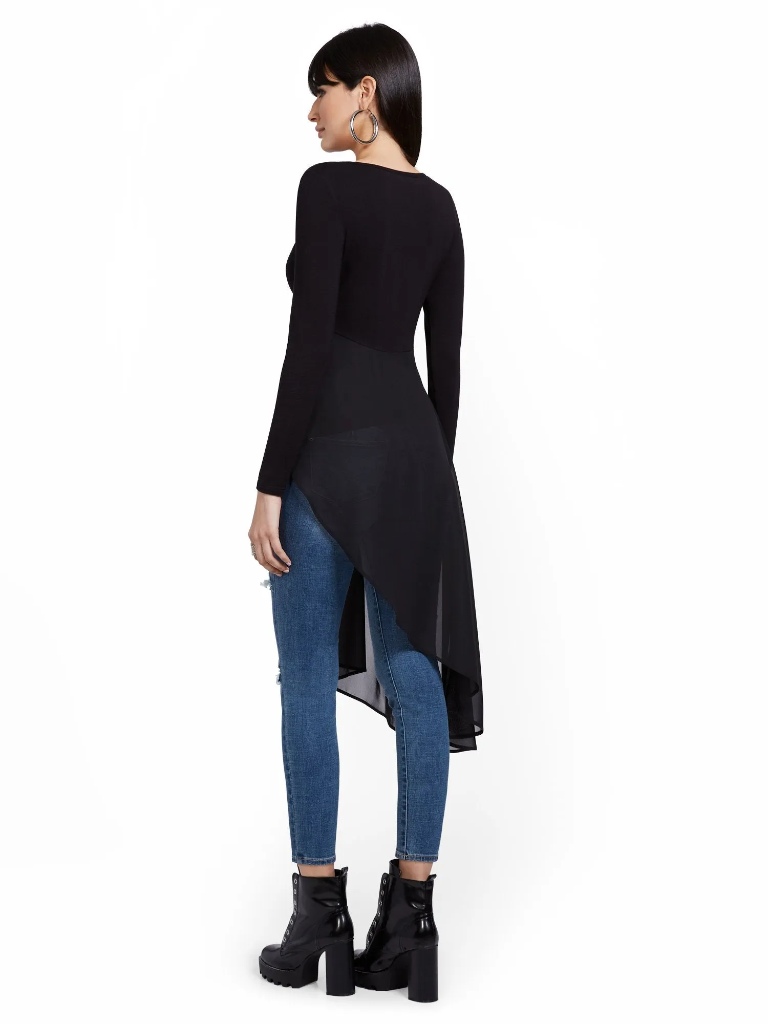High Drama High-Low Top