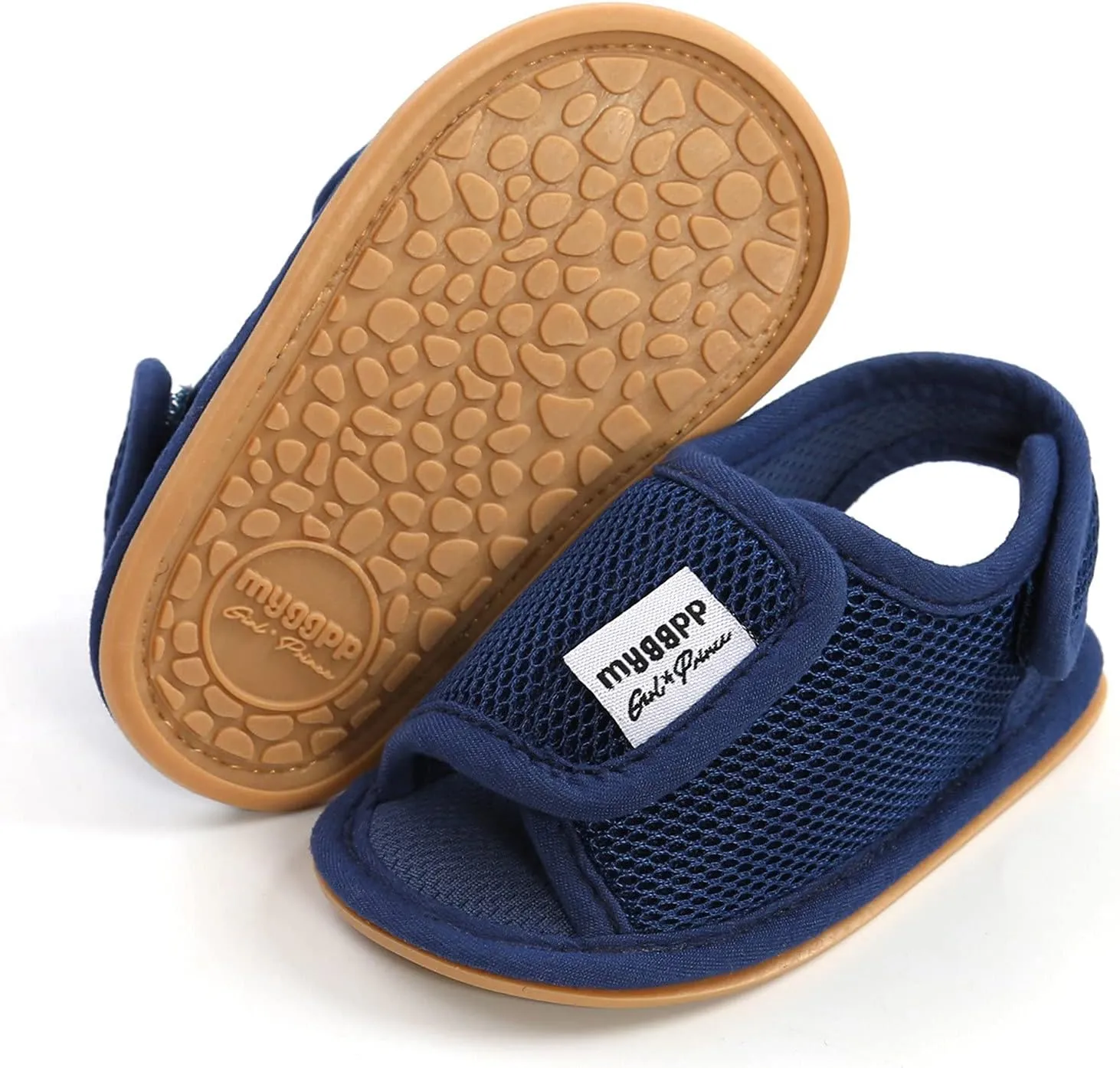 HIUARA Infant Baby Boys Girls Summer Beach Sandals Non Slip Soft Rubber Sole Toddler Outdoor Open-Toe First Walker Shoes